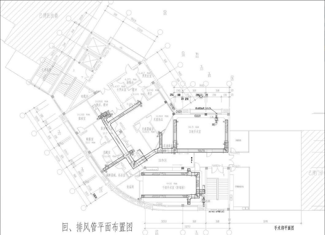 设备层机组平面布置图