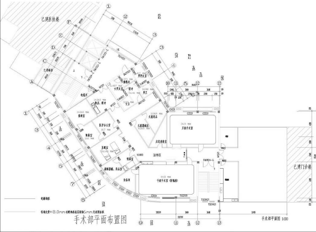 送风口平面布置图